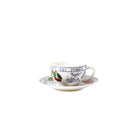 Gien Set of 2 Tea Cups & Saucers- Oiseau Bleu Fruits