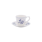 Gien Set of 2 Us Tea Cups & Saucers - Paradis Bleu