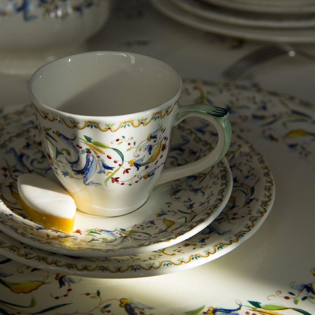 Gien Set of 2 US Tea Cups & Saucers - Toscana, alternate view
