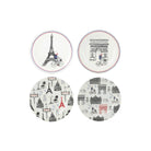 Gien Set of 4 Assorted Canape Plates - Ça C'est Paris !