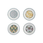 Gien Set of 4 Assorted Canape Plates - Dominoté