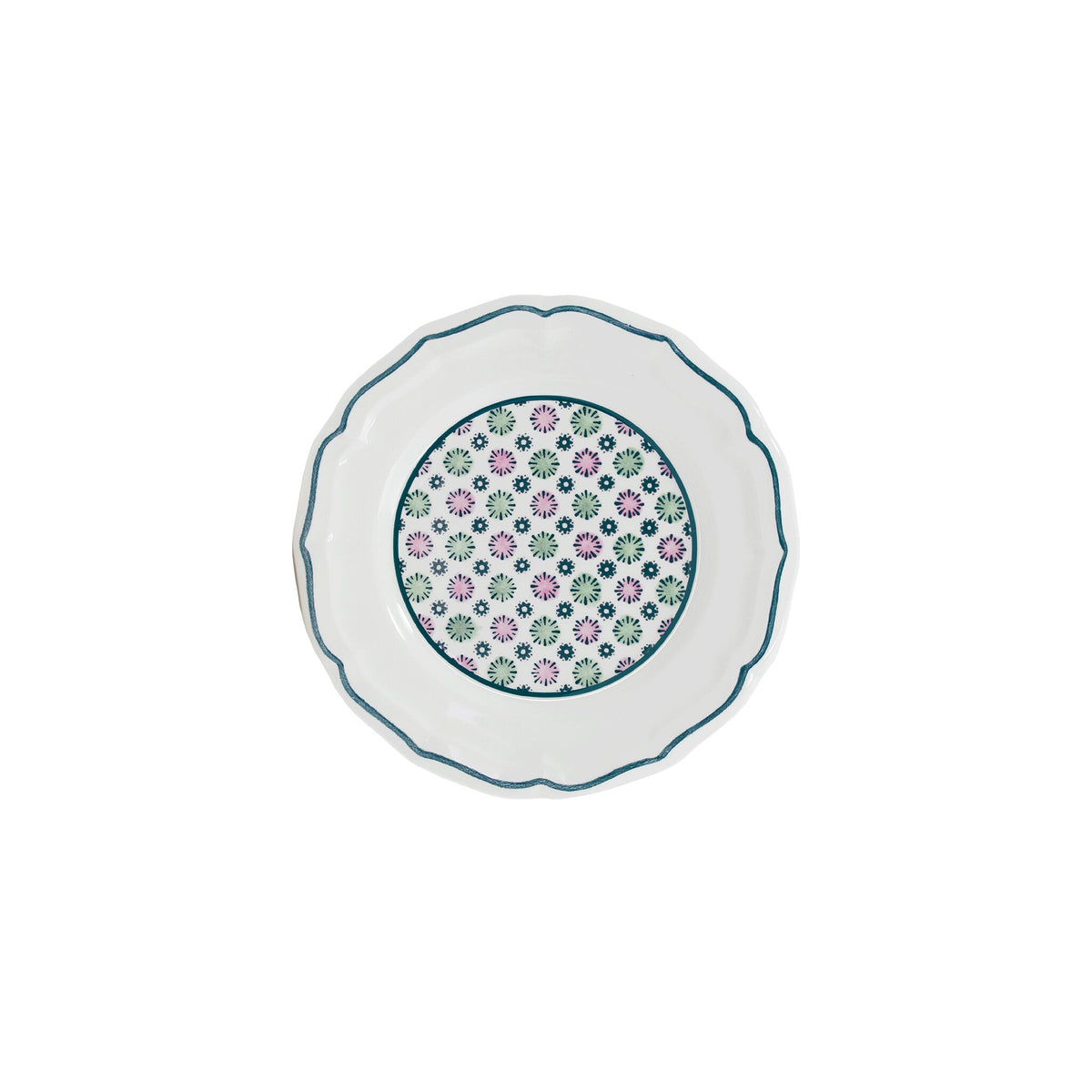 Gien Set of 4 Assorted Canape Plates - Dominoté, alternate view