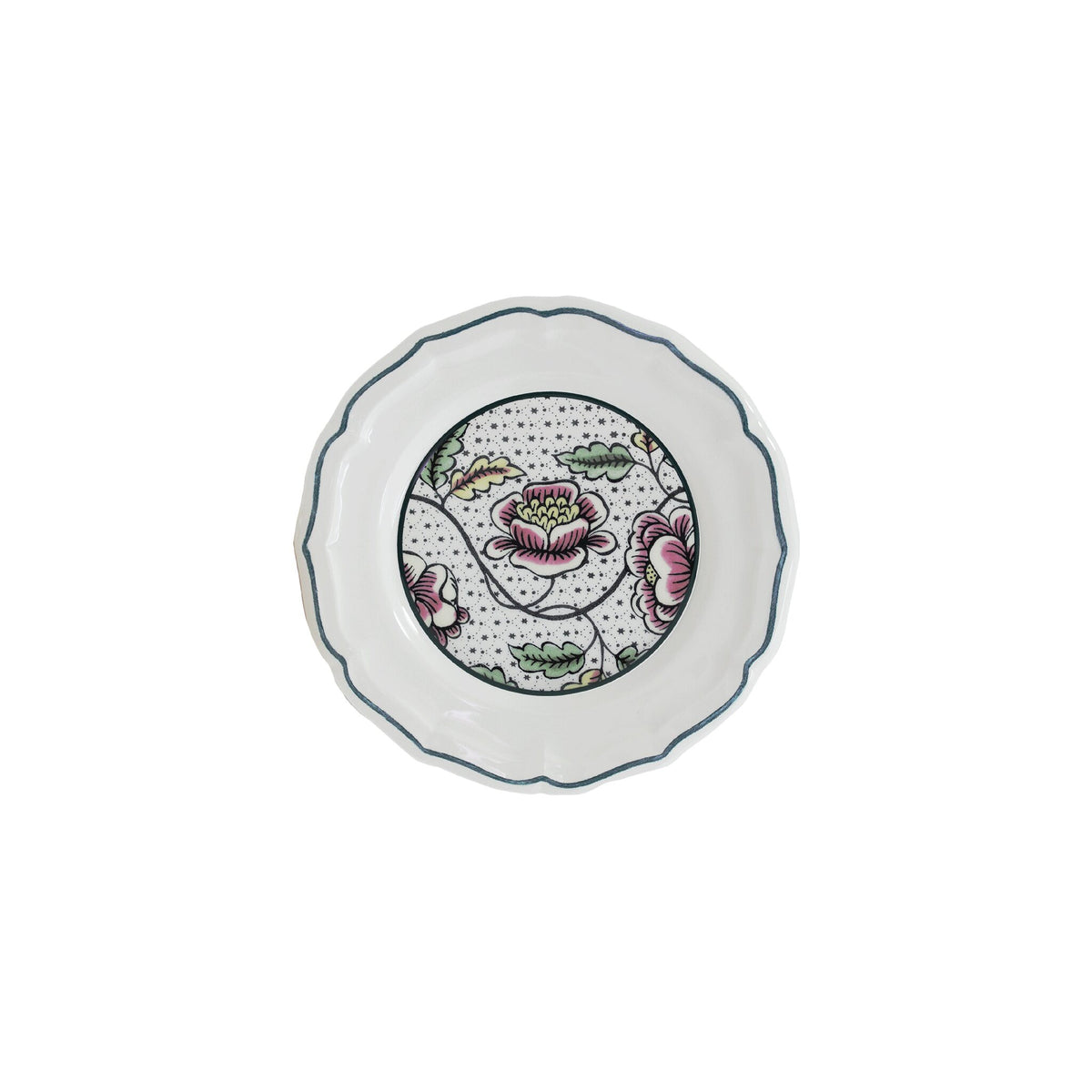 Gien Set of 4 Assorted Canape Plates - Dominoté, alternate view