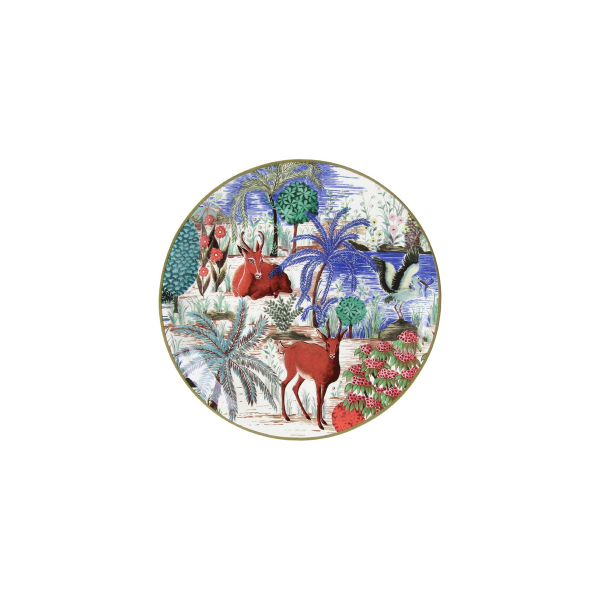 Gien Set of 4 Assorted Canape Plates - Le Jardin Du Palais, alternate view