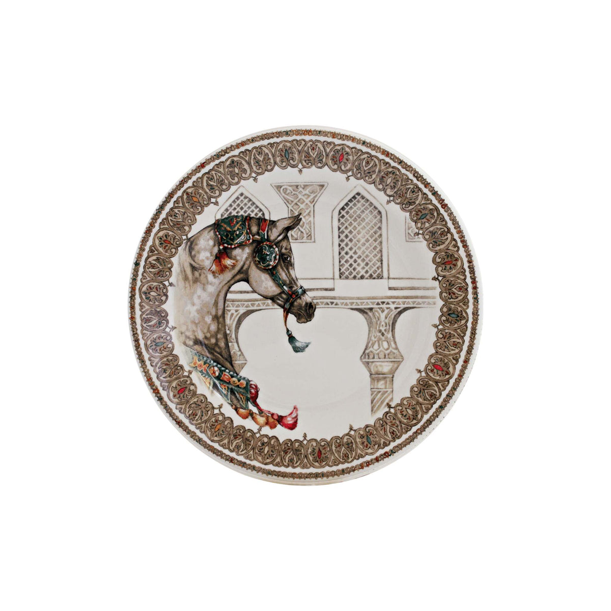 Gien Set of 4 Assorted Dessert Plates - Chevaux Du Vent, alternate view