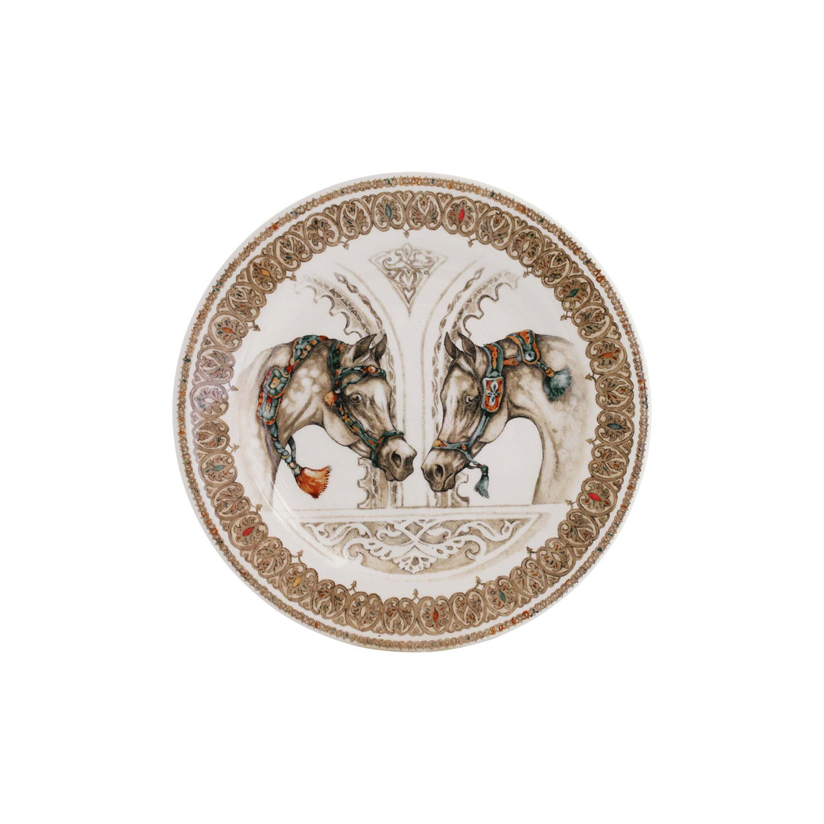 Gien Set of 4 Assorted Dessert Plates - Chevaux Du Vent, alternate view