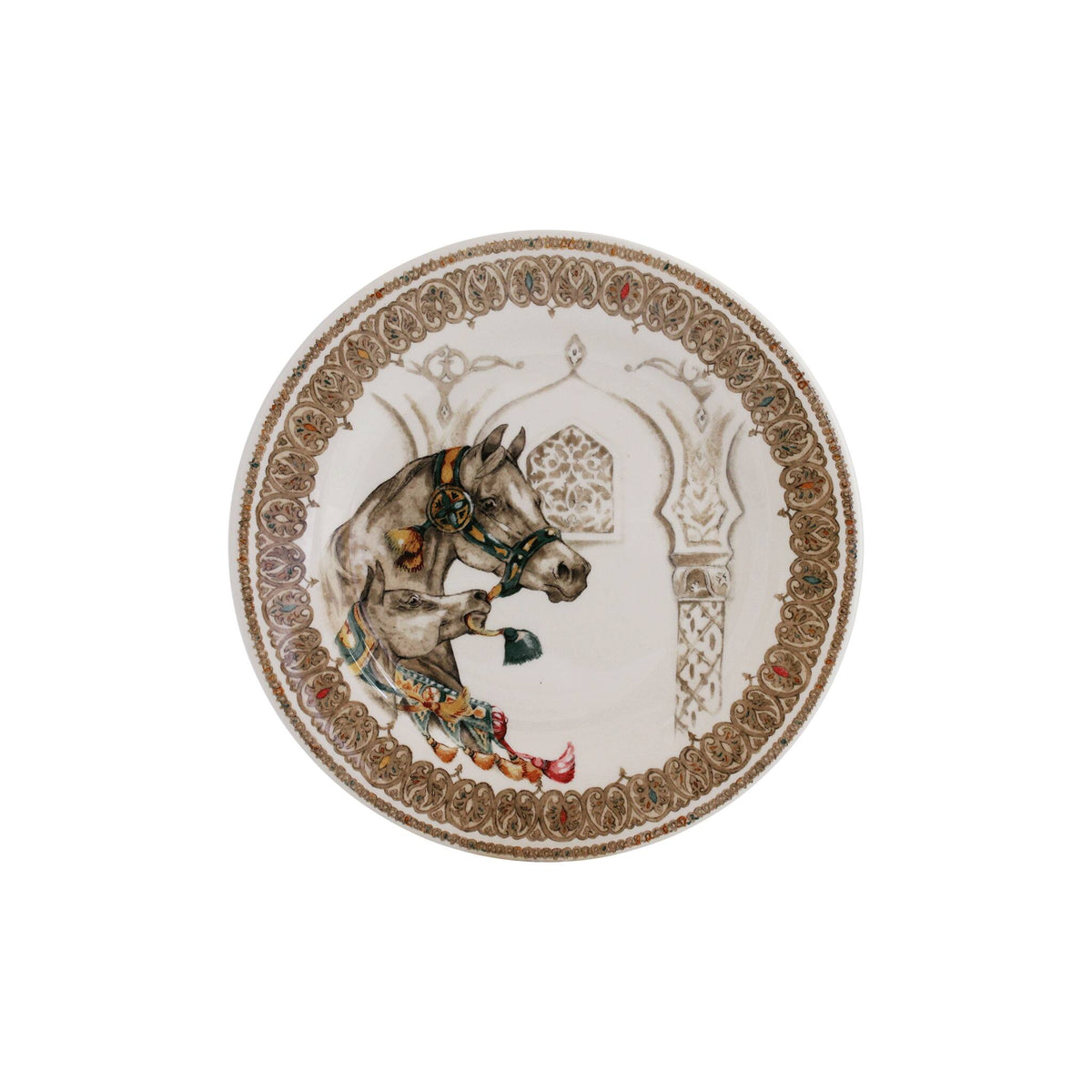 Gien Set of 4 Assorted Dessert Plates - Chevaux Du Vent, alternate view