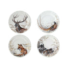 Gien Set of 4 Assorted Dessert Plates Game - Sologne