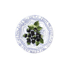 Gien Set of 4 Assorted Dessert Plates - Oiseau Bleu Fruits, alternate view