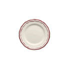 Gien Set of 4 Canape Plates - Filet Burgundy