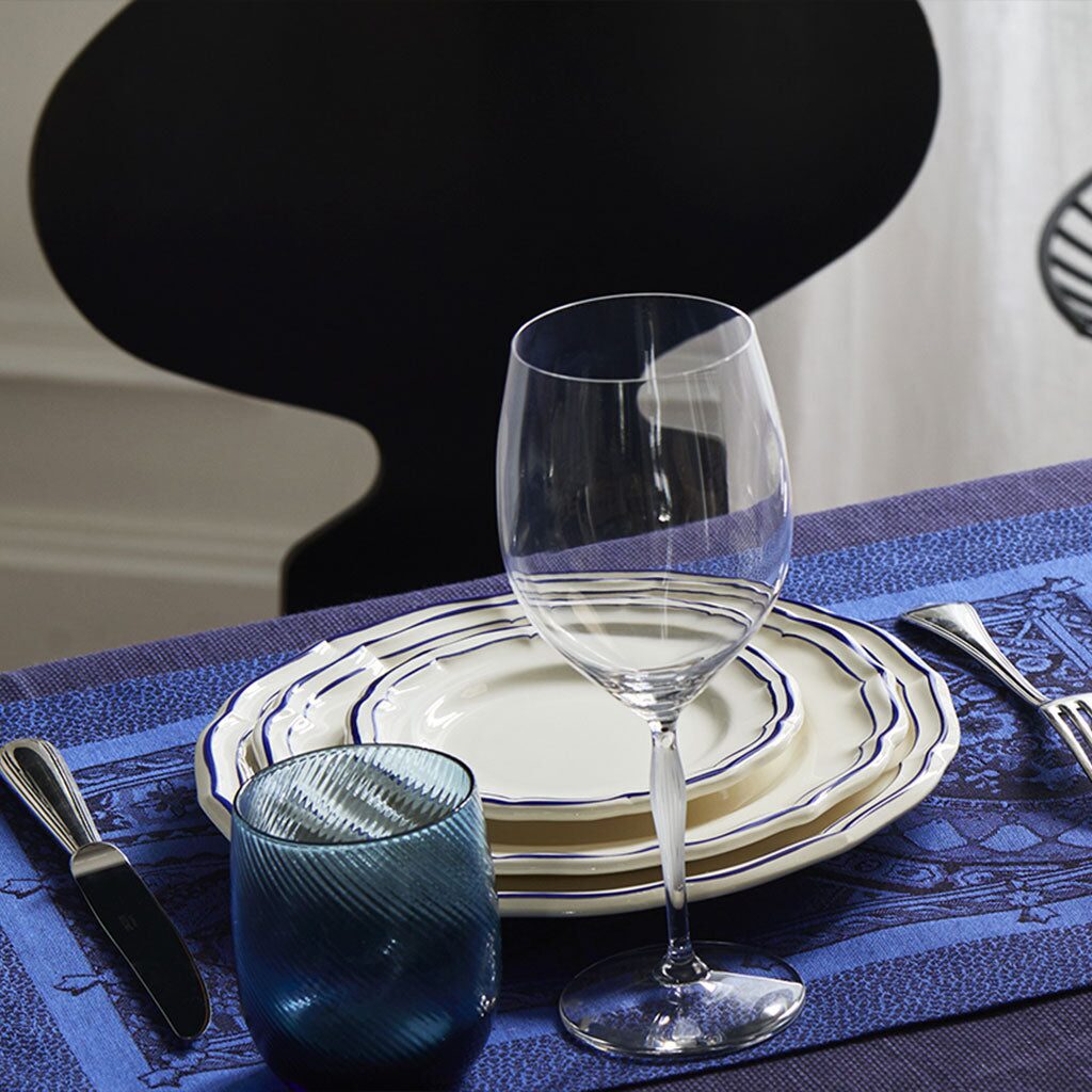Gien Set of 4 Canape Plates - Filet Cobalt, alternate view