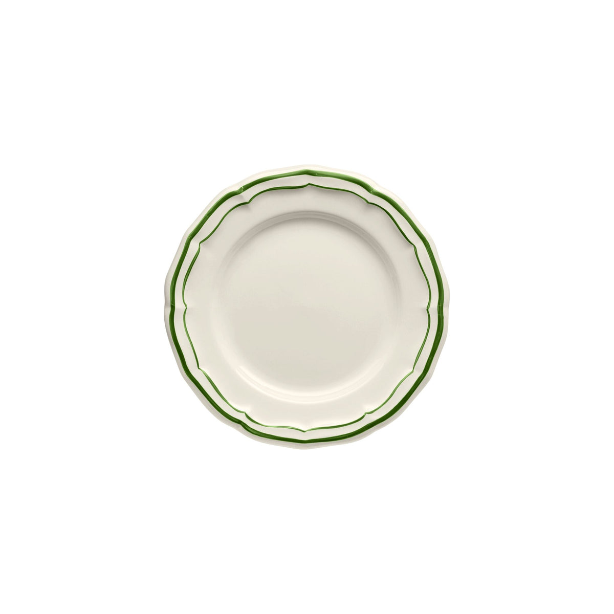 Gien Set of 4 Canape Plates - Filet Fern Green