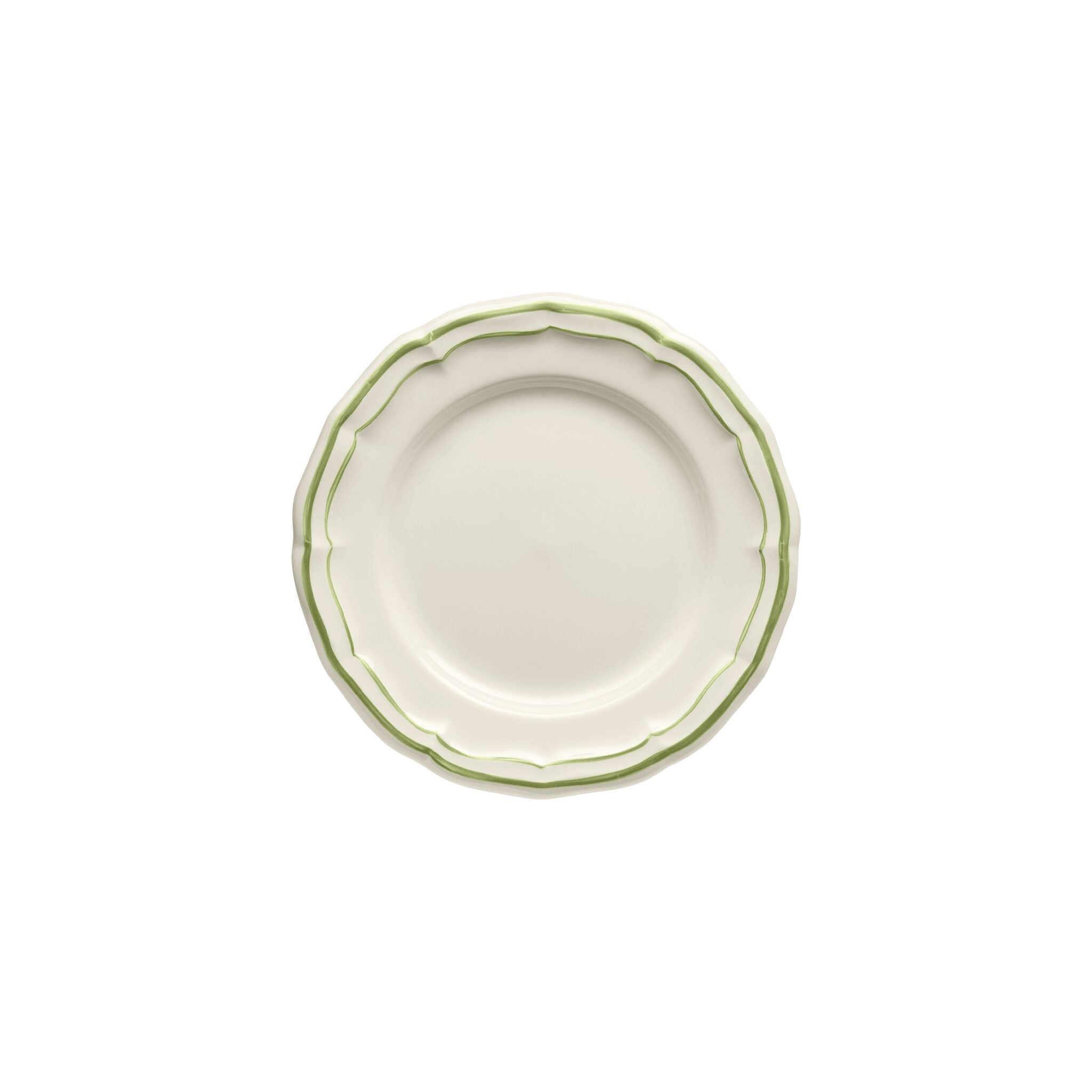 Gien Set of 4 Canape Plates - Filet Green