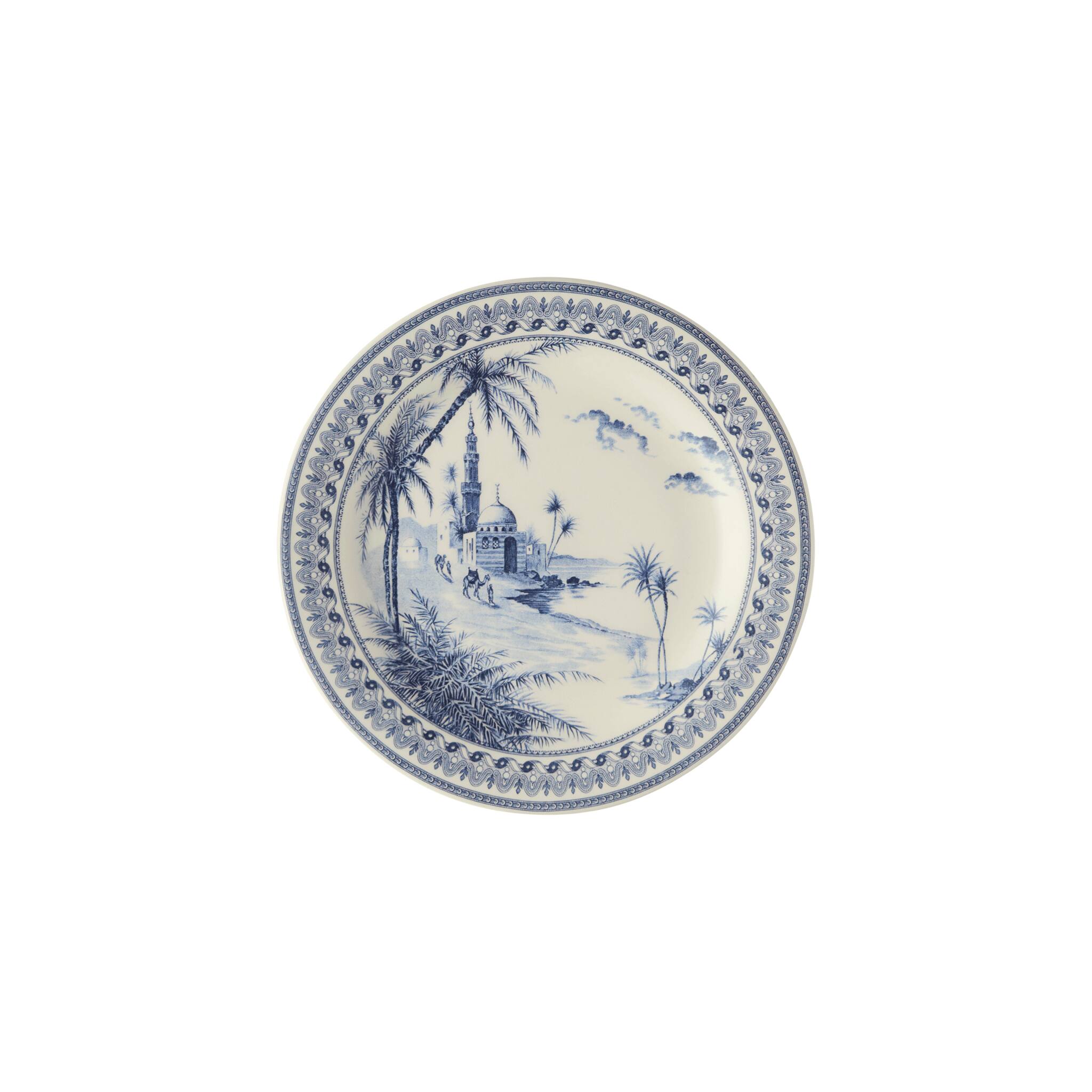 Gien Set of 4 Canape Plates - Les Dépareillées Blue