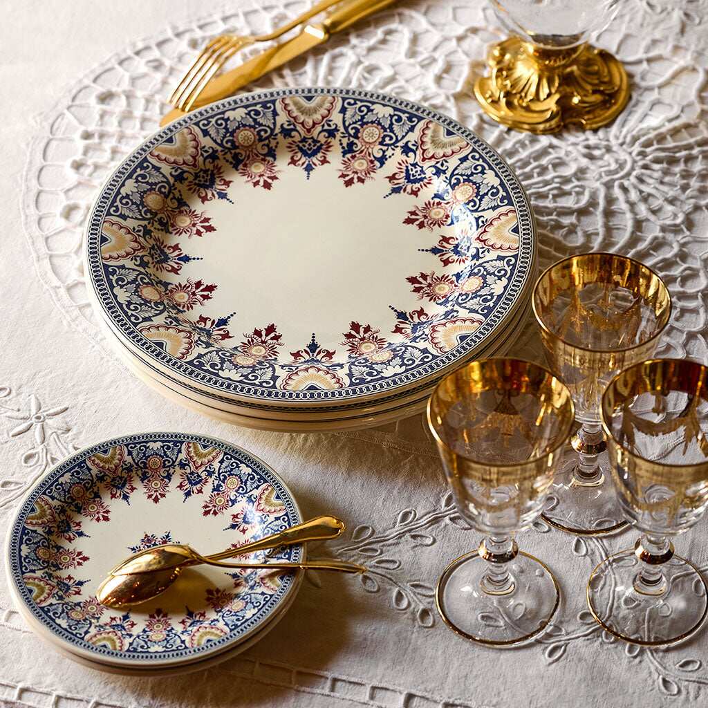 Gien Set of 4 Canape Plates - Rouen Or, alternate view