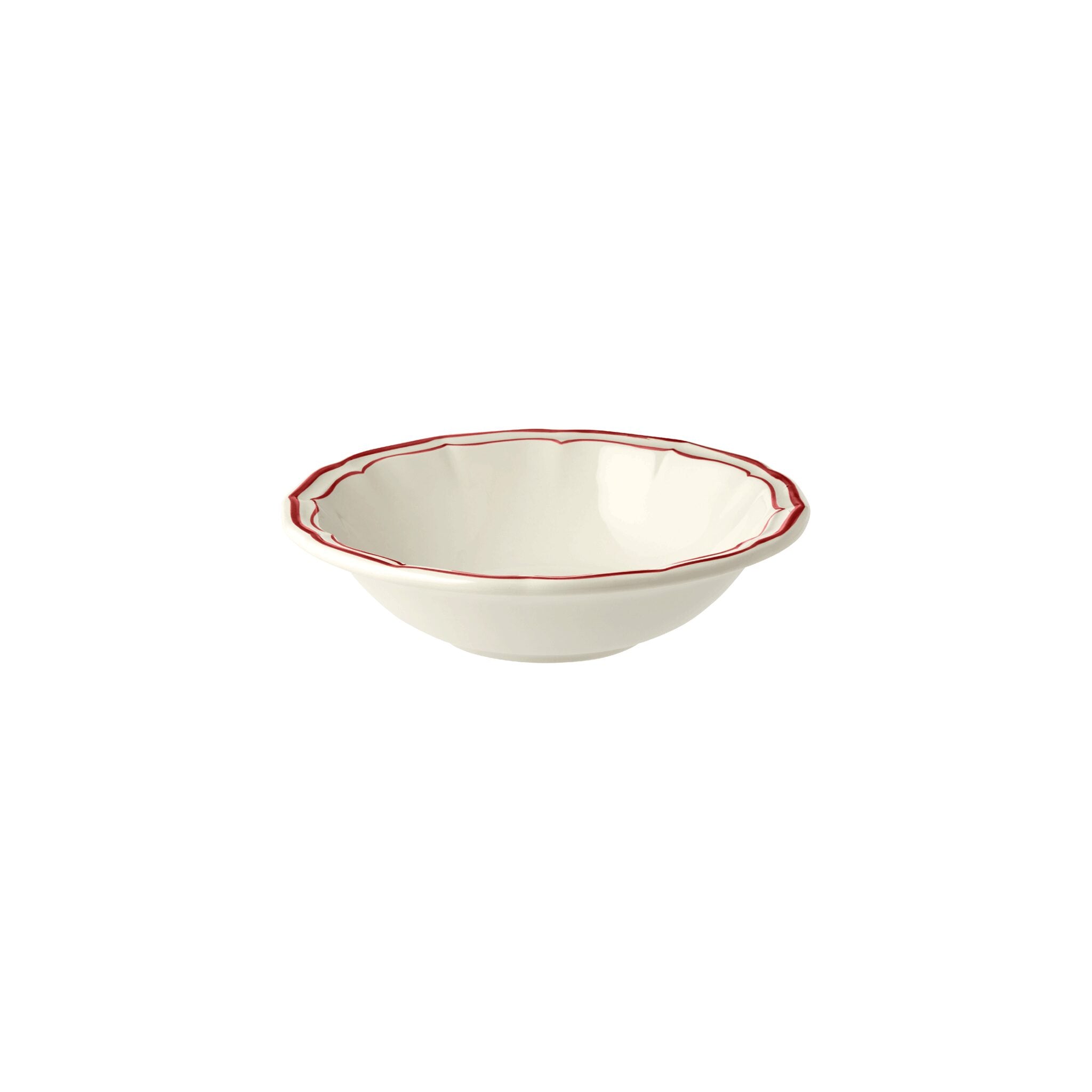 Gien Set of 4 Cereal Bowls - Filet Red