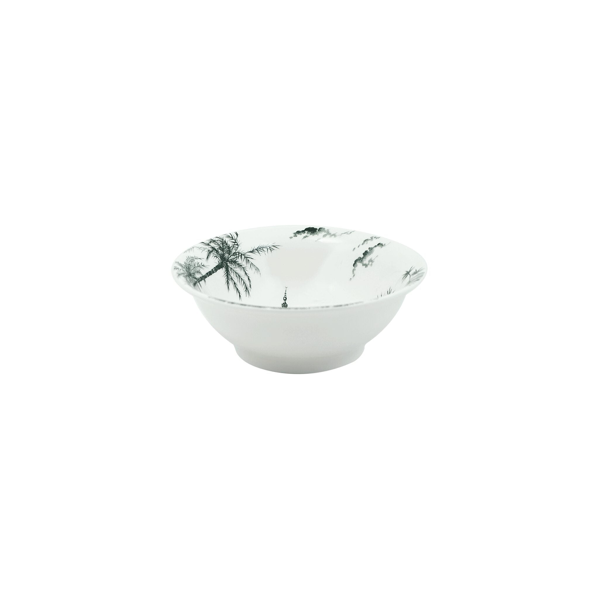 Gien Set of 4 Cereal Bowls - Les Dépareillées Green