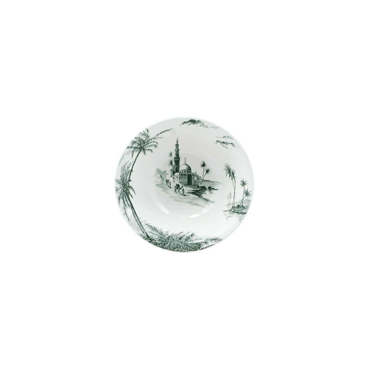 Gien Set of 4 Cereal Bowls - Les Dépareillées Green, alternate view