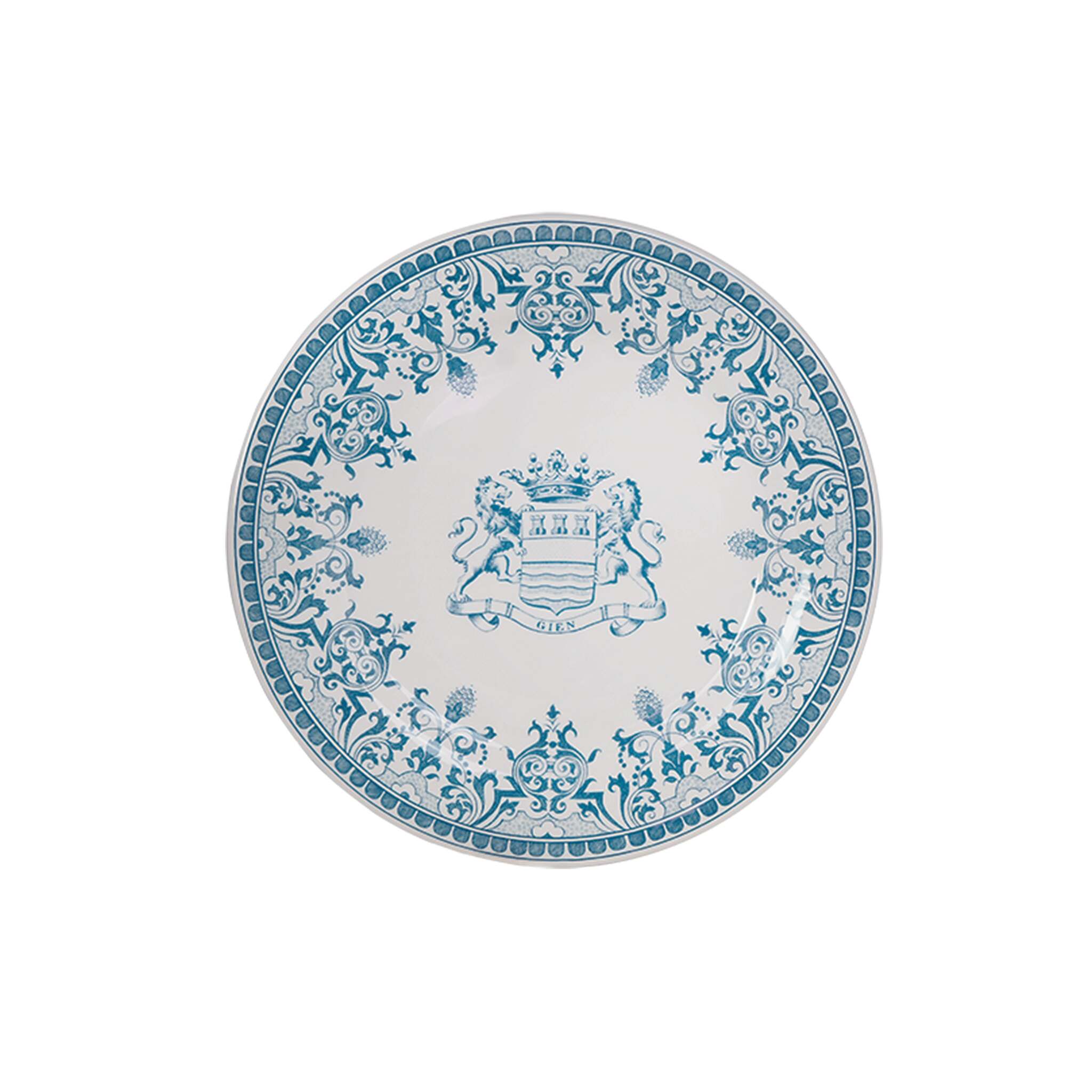 Gien Set of 4 Dessert Plates Blason - Les Dépareillées Blue