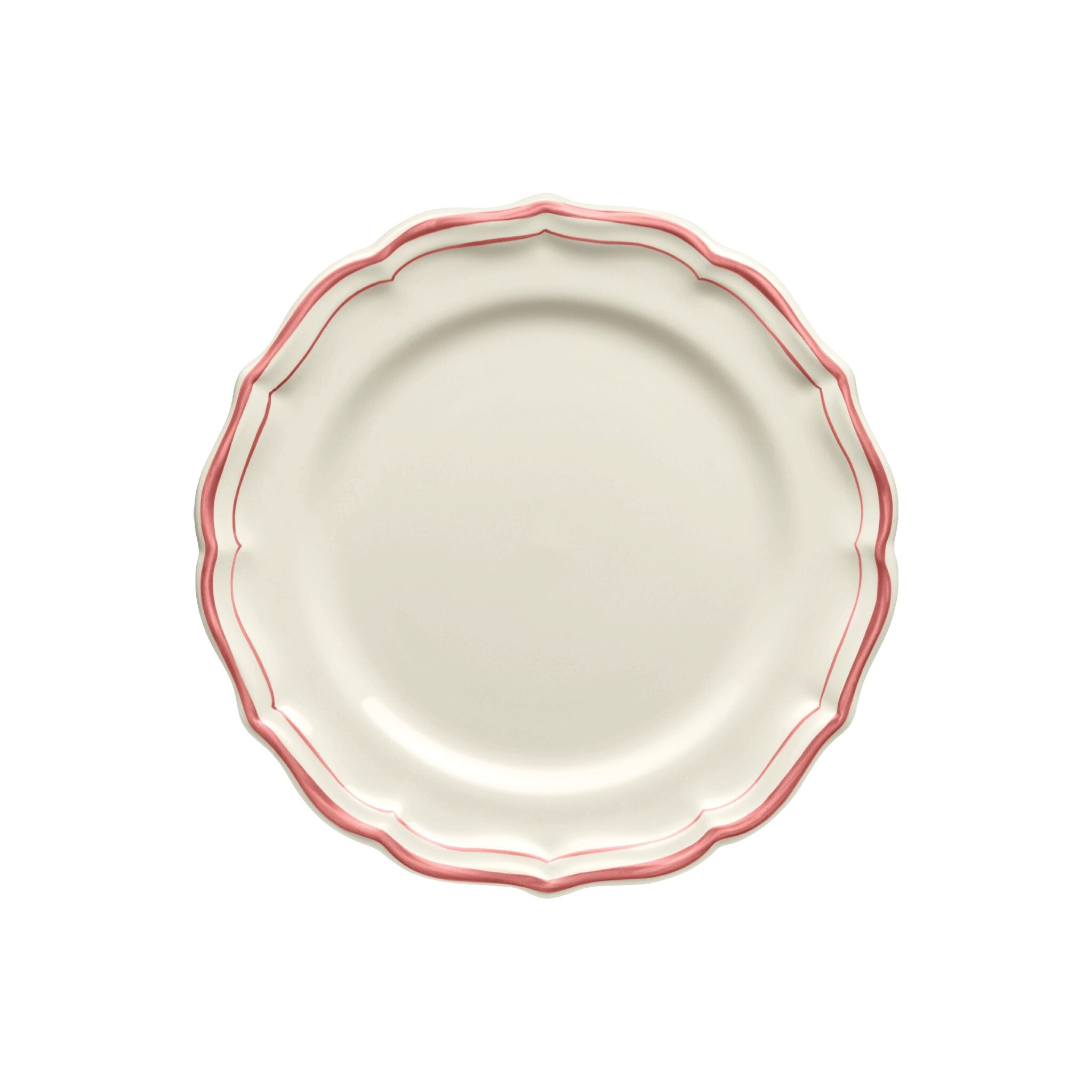 Gien Set of 4 Dessert Plates - Filet Coral