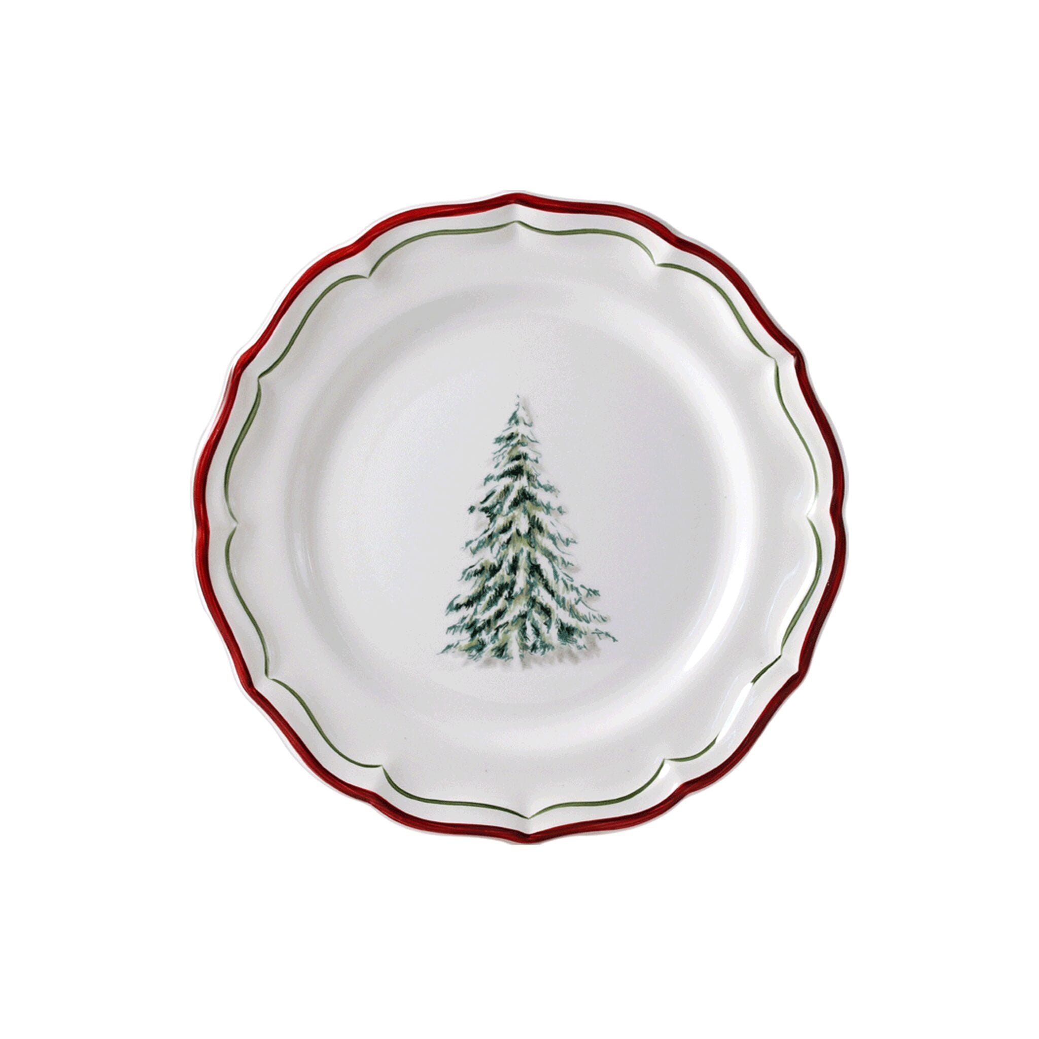 Gien Set of 4 Dessert Plates - Filet Noël