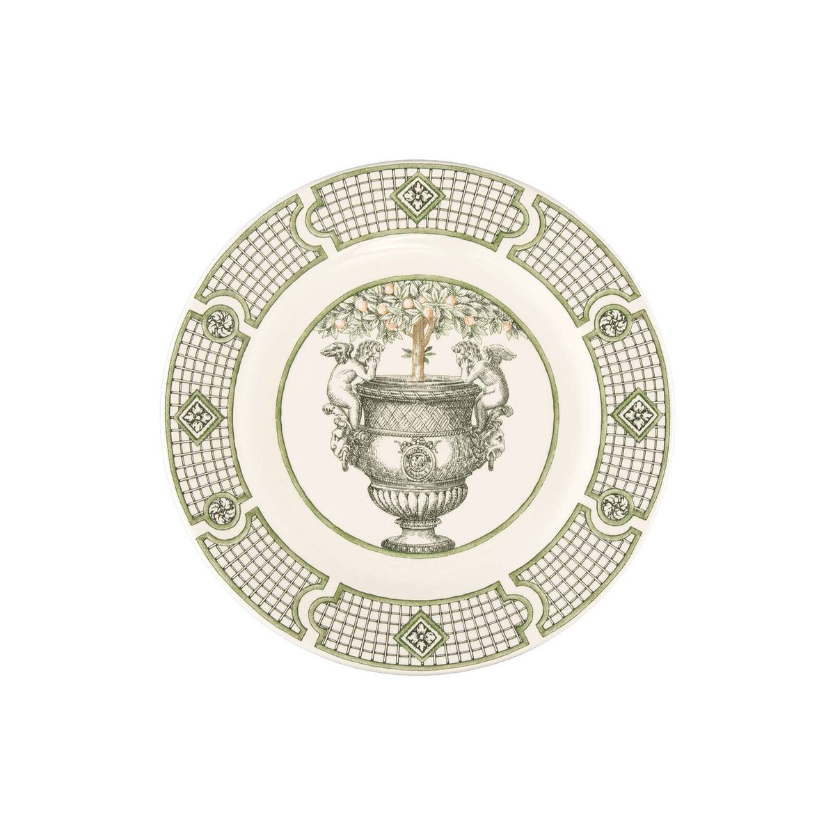 Gien Set of 4 Dessert Plates - Les Vases à Oranger, view 3