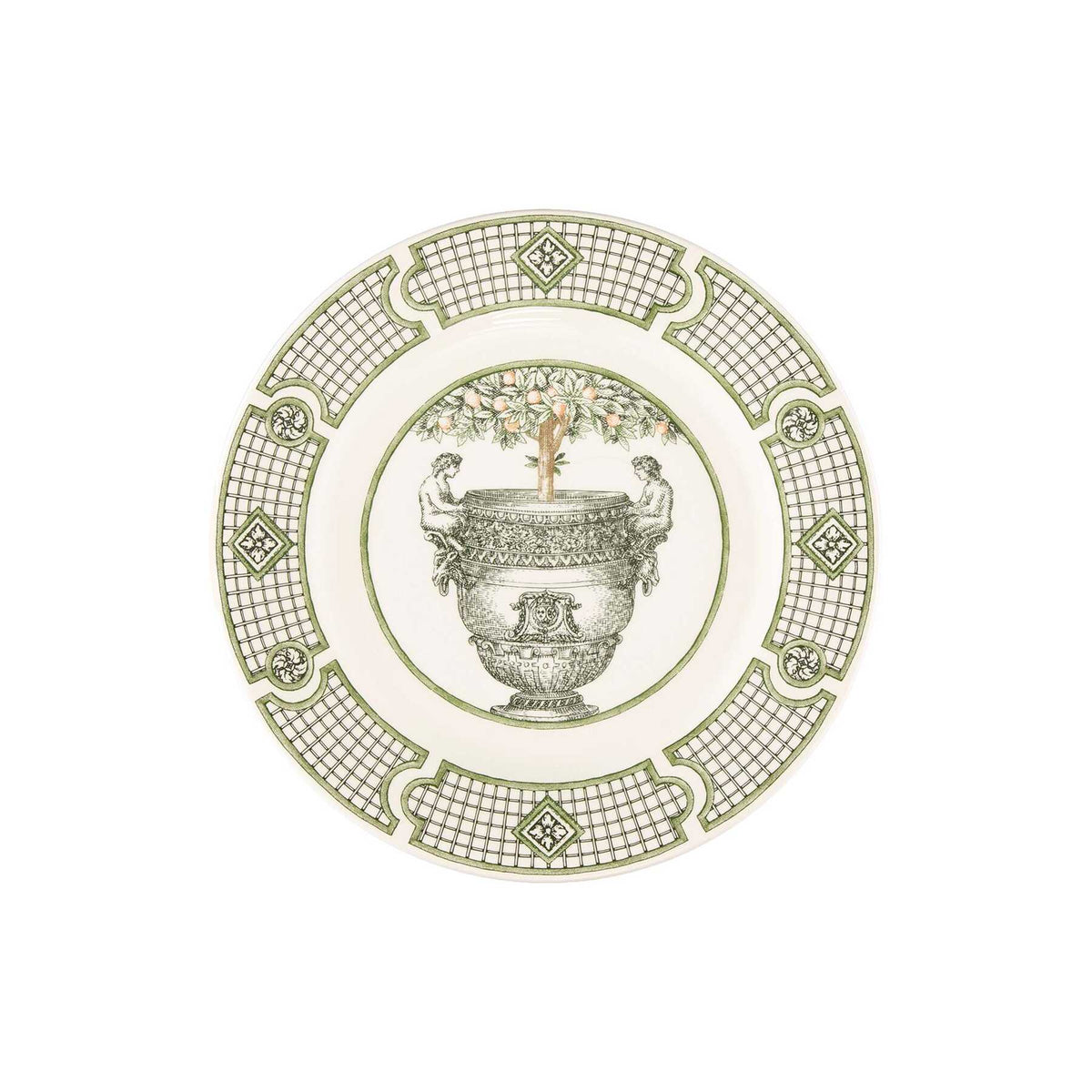 Gien Set of 4 Dessert Plates - Les Vases à Oranger, view 5