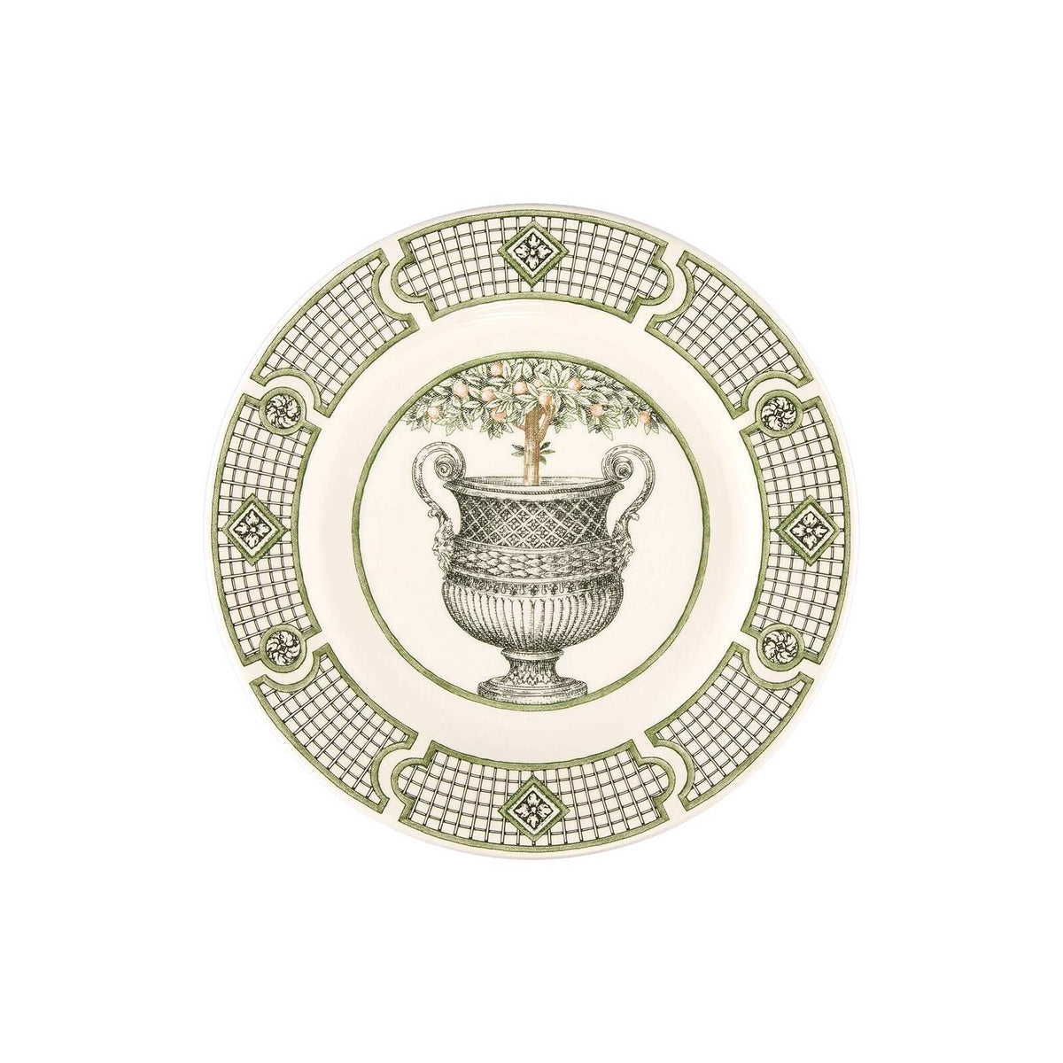 Gien Set of 4 Dessert Plates - Les Vases à Oranger, view 6