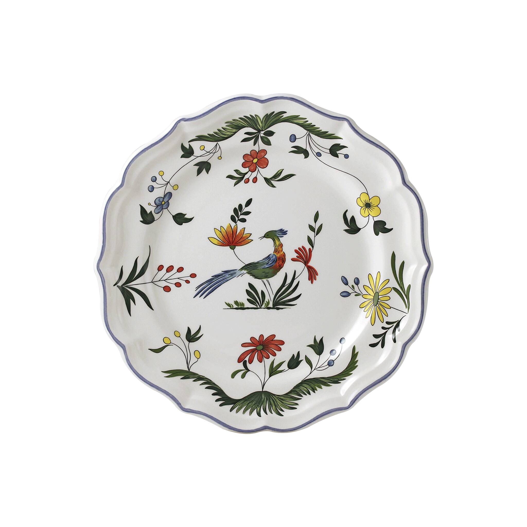 Gien Set of 4 Dessert Plates - Oiseaux De Paradis