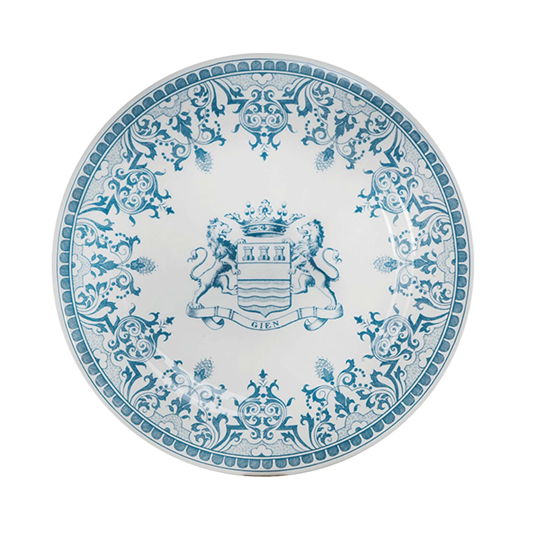 Gien Set of 4 Dinner Plates Blason - Les Dépareillées Blue