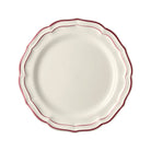 Gien Set of 4 Dinner Plates - Filet Burgundy