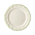 Gien Set of 4 Dinner Plates - Filet Green
