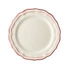 Gien Set of 4 Dinner Plates - Filet Red