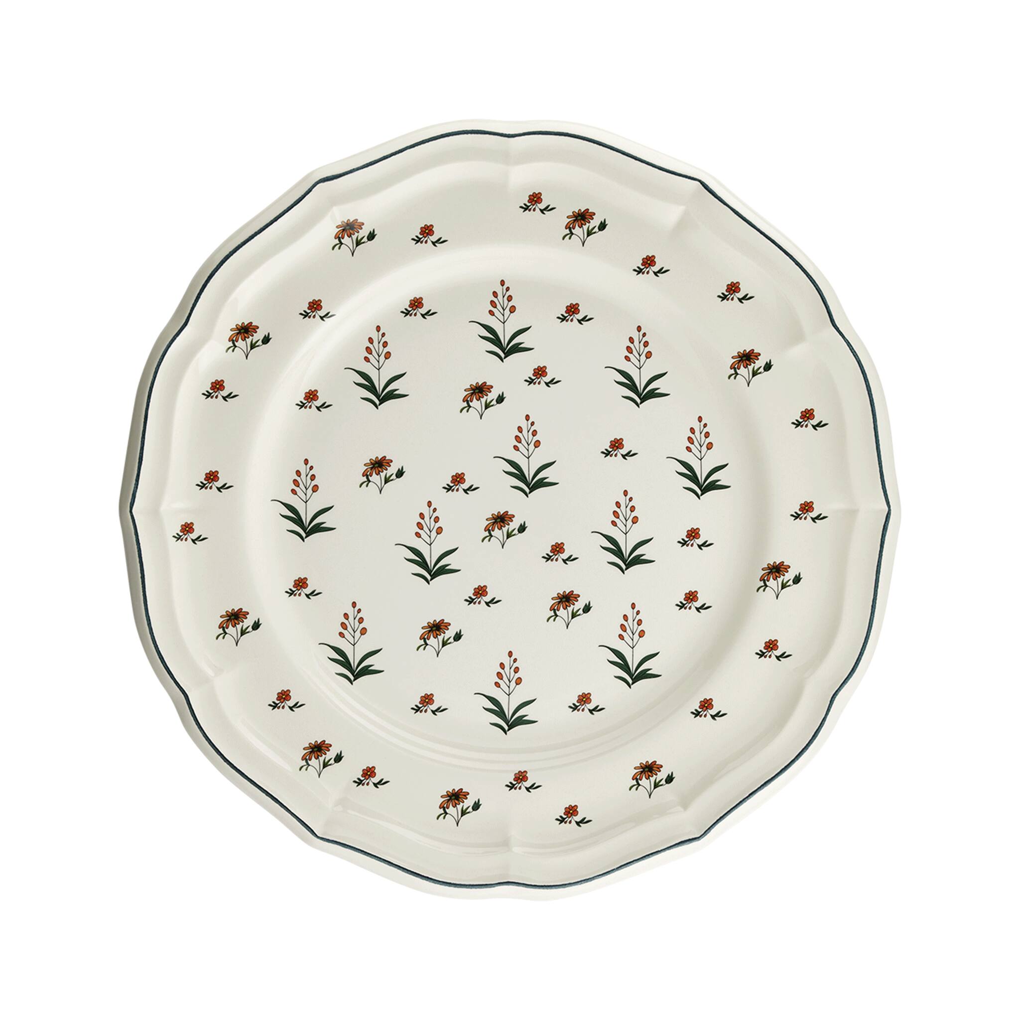 Gien Set of 4 Dinner Plates - Herbier Du Paradis