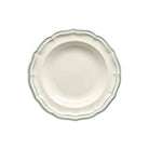 Gien Set of 4 Rim Soups - Filet Earth Grey Soup Plates & Rimmed Soup Bowl