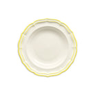 Gien Set of 4 Rim Soups - Filet Lemon Soup Plates & Rimmed Soup Bowl