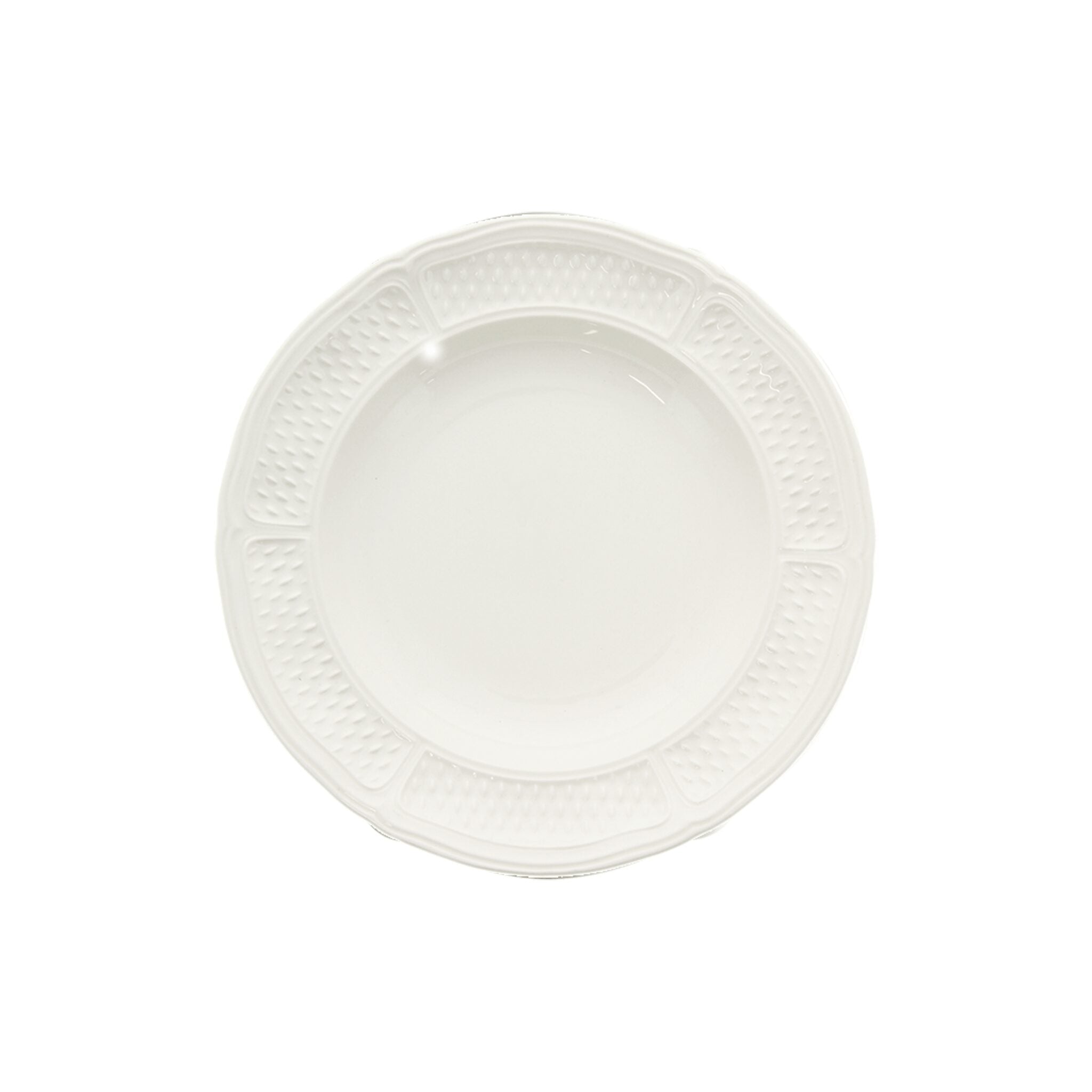 Gien Set of 4 Rim Soups - Pont Aux Choux White Soup Plates & Rimmed Soup Bowl