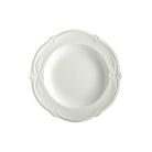 Gien Set of 4 Rim Soups - Rocaille White Soup Plates & Rimmed Soup Bowl