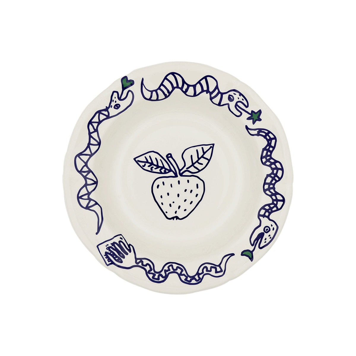 Gien Set of 6 Assorted Rim Soups - L'Archipel Sentimental Soup Plates & Rimmed Soup Bowl, alternate view