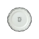 Gien Set of 6 Dessert Plates D - Filet Midnight Monogram