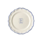 Gien Set of 6 Dessert Plates E - Filet Blue Monogram
