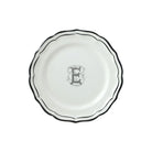 Gien Set of 6 Dessert Plates E - Filet Midnight Monogram