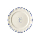 Gien Set of 6 Dessert Plates F - Filet Blue Monogram