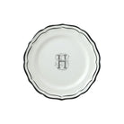 Gien Set of 6 Dessert Plates H - Filet Midnight Monogram