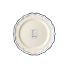 Gien Set of 6 Dessert Plates L - Filet Blue Monogram