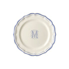 Gien Set of 6 Dessert Plates M - Filet Blue Monogram