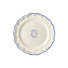 Gien Set of 6 Dessert Plates O - Filet Blue Monogram