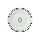 Gien Set of 6 Dessert Plates Q - Filet Midnight Monogram