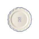 Gien Set of 6 Dessert Plates R - Filet Blue Monogram