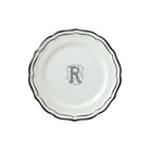 Gien Set of 6 Dessert Plates R - Filet Midnight Monogram